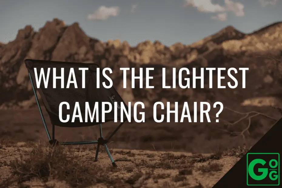 What Is the Lightest Camping Chair