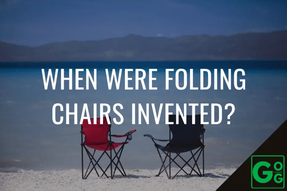 When were folding chairs invented